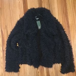 Brand New black sherpa coat